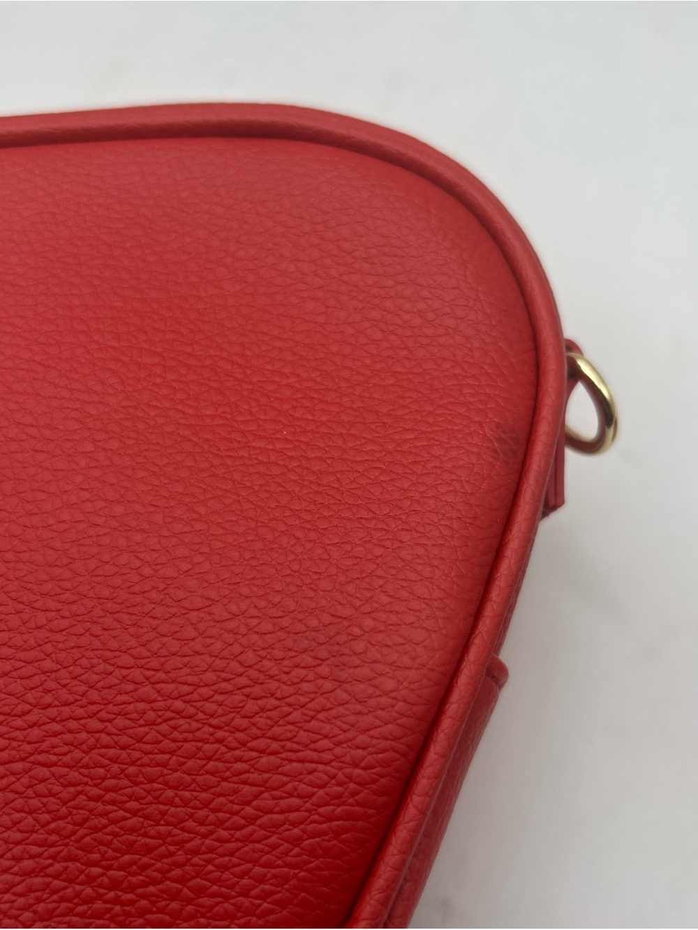 Bath & Body Works 6" Strawberry Mini Crossbody Cosmetic Bag Red Clear Front NWT* - Picture 3 of 4